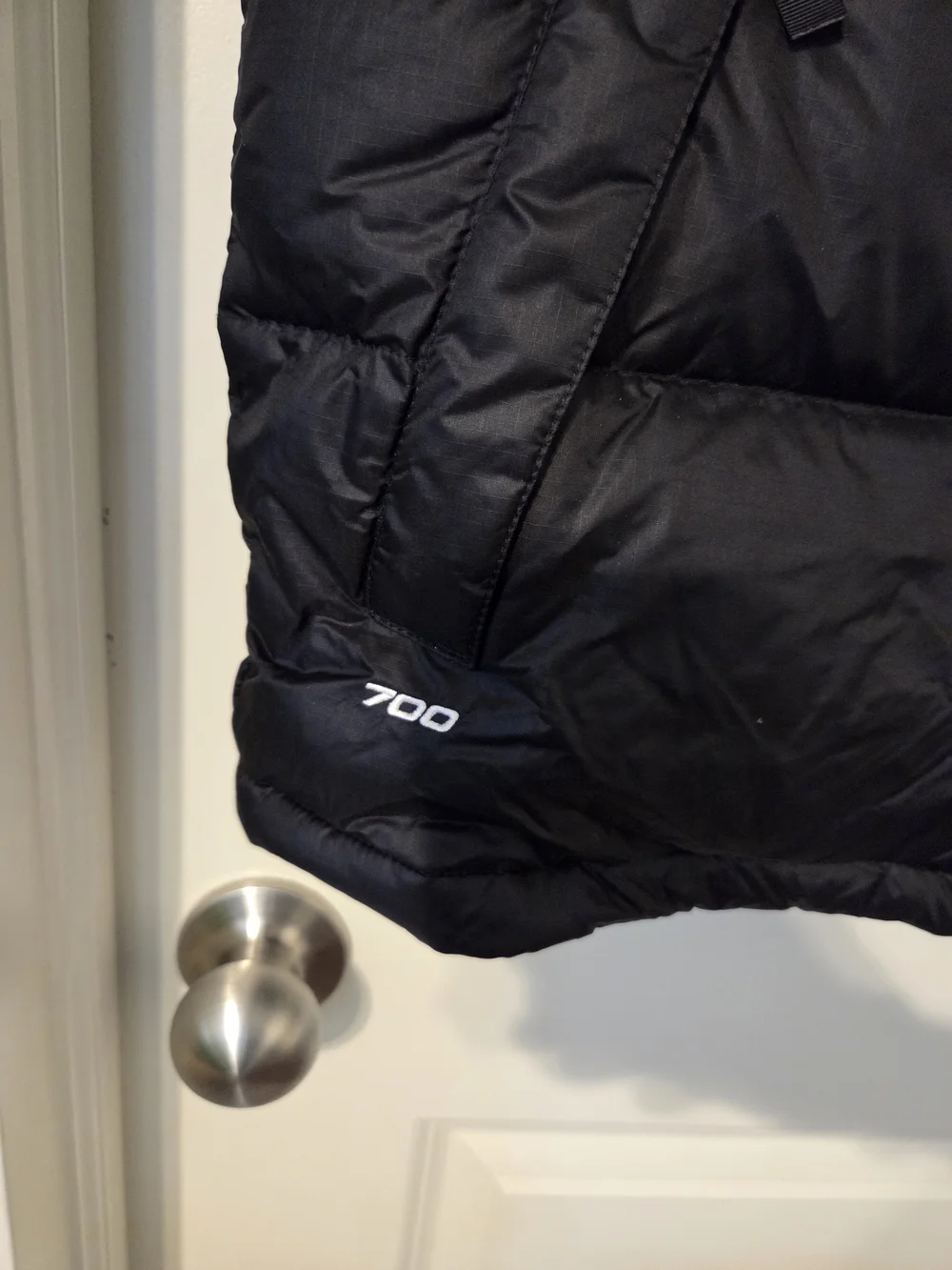 The North Face Black Nuptse Puffer Down Vest Size Small Retail $230